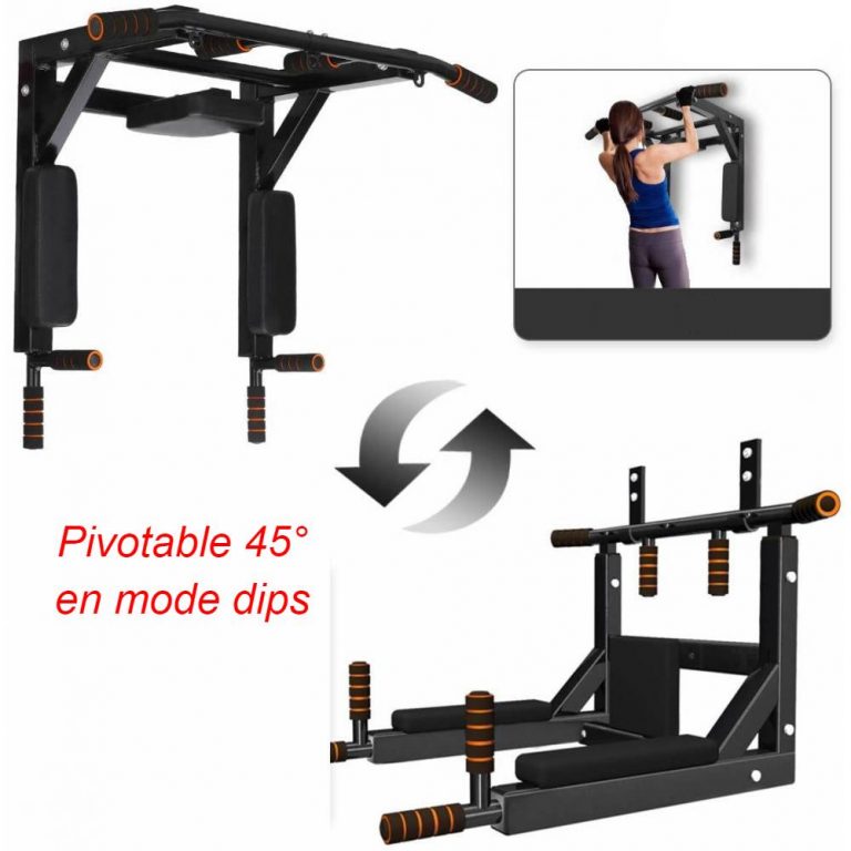 Barre De Traction Professionnelle Fs Noire Elite Strength