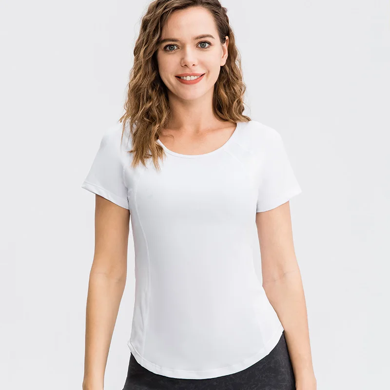 T Shirt Sport Blanc Femme - Vue face | WO-Calisthenics