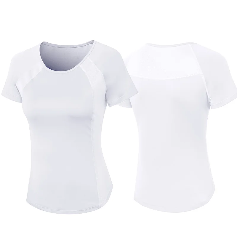 T Shirt Sport Blanc Femme - Face Dos | WO-Calisthenics