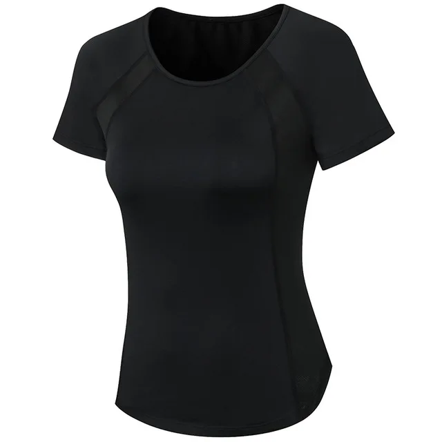 Tee Shirt Sport Respirant Femme Noir - face et dos | WO-Calisthenics