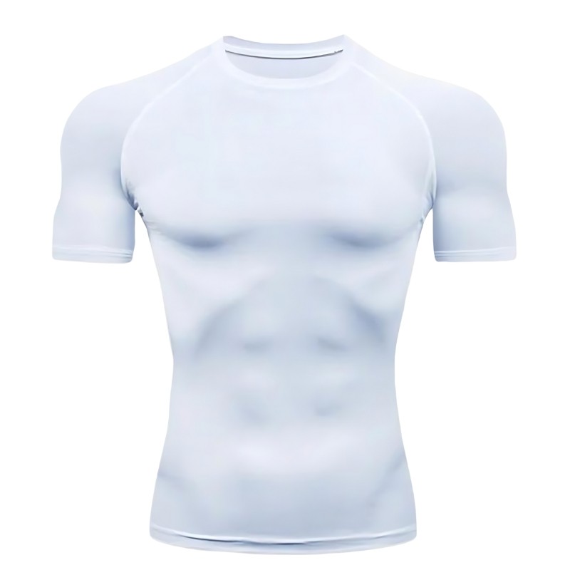 T Shirt Sport Personnalisable Blanc vue Face -- WO-Calisthenics